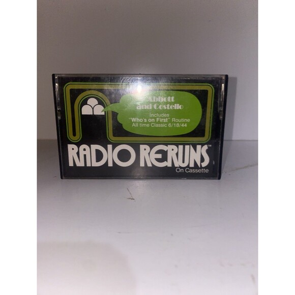 Radio Reruns-Abbott & Costello CASSETTE TAPE-Includes Who's On 1st - Picture 2 of 4